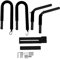 Motorrad-Surfbrett-Träger, Roller-Moped-Fahrrad-Surfbrett-Träger, Surfbrett-Fahrrad-Träger, Aluminiumlegierung, Surfen, Wakeboard, Motorrad-Halterung (Schwarz)