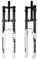 DYSY 26 27,5 29 Zoll Mountainbike Federgabel Scheibenbremse Gerade 28,6 Mm Manuelle Schnellspanner MTB DH Luftgabel Federweg 160 Mm (Farbe : White, Size : 29 inch)