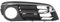 Nebelscheinwerfer Gitter für BMW 5 Series F10 F11 Sedan 2014 2015 2016,Frontstoßstange Nebelscheinwerfer Gitter Nebelscheinwerfer Abdeckung,B-Right