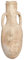 Biscottini Vaso terracotta toscana 63x28x28 cm - Vasi terracotta grandi fatti a mano - Anfore da giardino decorative e funzionali (Base in ferro non inclusa)