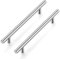 Ravinte Pack of 15 Silver Furniture Handles, T Bar Handles for Kitchen Cabinets, 160 mm Hole Centre, Cabinet Handles, Rustproof Stainless Steel Furniture Door Handles