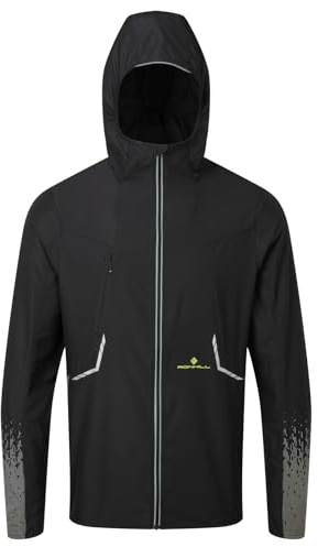 RONHILL Running, Men's Tech Reflect Jacket, Black/Reflect, M
