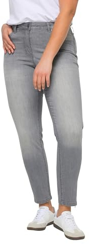 Angel of Style Damen große Größen Übergrößen Plus Size Jeans Irma, Slim Fit, Stretchkomfort, 5-Pocket Mittelgrau 50 831948329-50