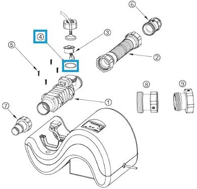 Bestway® Ersatzteil Dichtungsring für Hydrogenic Chlorinator 6 g/h (2023)