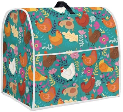 Upetstory Chicken Rooster Mixer Cover for Kitchen Aid 4.5-5 Stand Mixer Covers, Toaster, Coffee Maker, Bread Machine