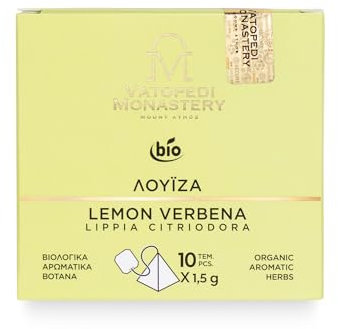 Té de Hierba Luisa Orgánico con Hierbas Aromáticas Orgánicas del Monte Athos (Lippia Citriodora) - 15g