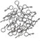 Lightweight 100pcs Fly Hook Swivel Snaps for Trout and Sunfish Fishing Gear (S)
