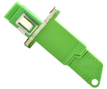 Elfcam® - Glasfaser-Adapter Singlemode Simplex E2000/APC Female/Buchse auf SC/APC Female/Buchse, 1 Stück
