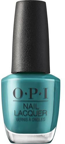 OPI Colección What's Your Mannitude - Nail Lacquer - Esmalte de uñas duración hasta 7 días - Baby Tee-I, Tono Verde Azulado, 15ml