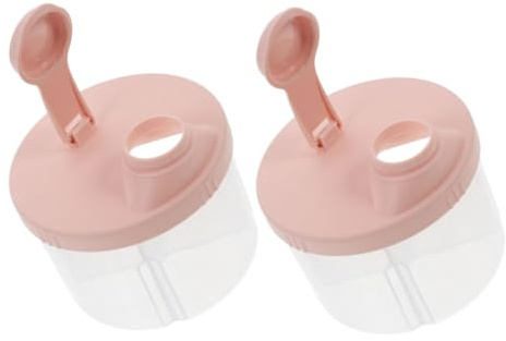 SUPVOX 2 Stück Wiederverwendbare Milchpulver Behälter mit Fächern Auslaufsicherer Dosierer für Babynahrung für und Praktisch und Kompakt