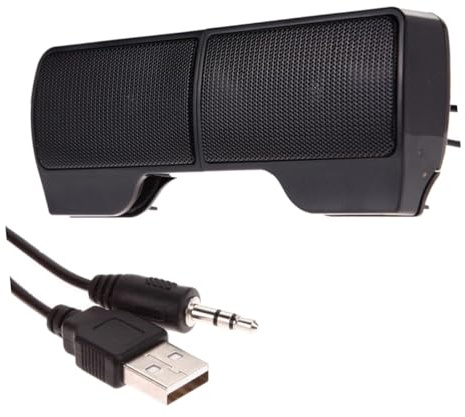 IWOWHERO Usb Computer Speakers for Desktop Office Creative Speaker Clamping Design for Laptop