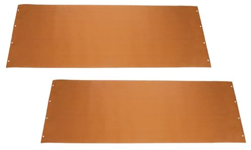 Pizza Schaufel Ersatz Tuch 2 Stück Braun 82x29,5x0,1cm | Hochtemperatur Gewebe, Antihaft Oberfläche, Ersetzt Direkt, für Backen und Einfaches Austauschen