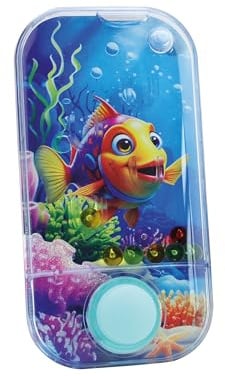 Beleduc Wasserflipper Funny Fish - Geschicklichkeitsspiel für Kinder - Geburtstag, Mitbringsel, Mitgebsel, Gastgeschenke - Pocket Game - 11,3 cm x 5,8 cm - ab 4 Jahren
