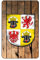Cadora Magnetschild Kühlschrankmagnet Wappen Mecklenburg-Vorpommern Shabby chic abgenutzt Used Look