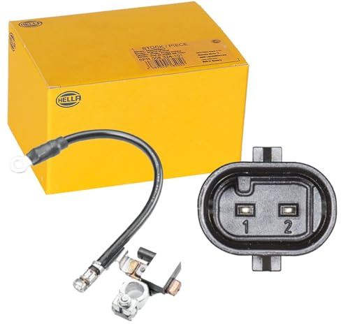 HELLA 6PK 011 190-901 Sensor, battery management - 12V - Bolted - Cable: 280mm