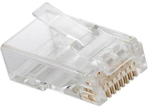 Goobay RJ45 Stecker, CAT 6A UTP ungeschirmt; RJ45 Stecker, CAT 6A UTP ungeschirmt - für Rundkabel mit Einfädelhilfe