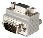 RIGHT ANGLE VGA TO VGA CABLE ADAPTER TYPE 1 - M/F
