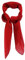 TigerTie Feines Damen Chiffon Nickituch in rot einfarbig Uni - Größe 58 cm x 58 cm - Tuch Halstuch Schal