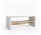 Vicco Couchtisch, Couchtisch mit der Ablage, Weiß/Sonoma, 99.6 x 39.8 cm
