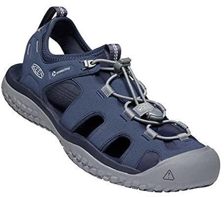 KEEN Herren Solr Sandalen, Navy/Steel Grey, 47 EU