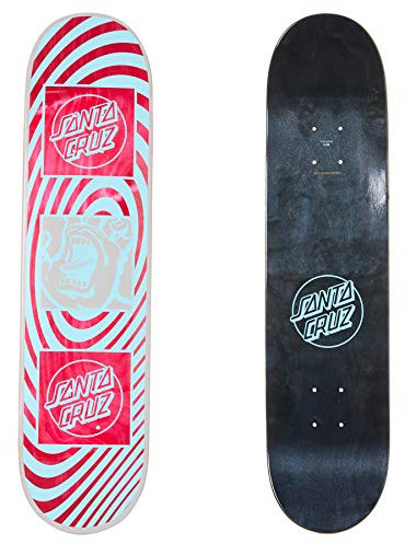 SANTA CRUZ SKATEBOARDS Hand Warp Skateboard-Deck, Pink, 19,7 cm