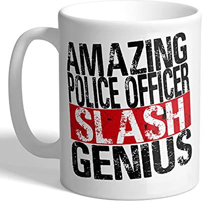 I Love Mugs - Amazing Police Officer Slash Genius - Brooklyn 99 - Mug, Ceramic, 11fl.oz.