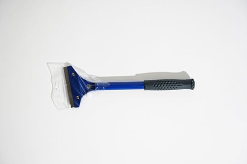 A.S. Création Tapetenschaber Bodenschaber - Farbschaber zum Entfernen von hartnäckigen Rückständen auf Wänden und Fußböden - schwarz, blau - 10cm - 909013