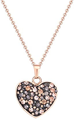 Power Herz - LILY - funkelnde Magnetschmuck Kette rosegold im Magnetix Style mit vielen Swarovski Kristallen TRINITIX for LIFE '# 1256