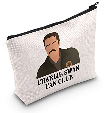 POFULL Vampire Merchandise Vampire Charlie Swan Fan Club Kosmetiktasche Vampir Zitat Make-up Tasche, Charlie Swan Tasche