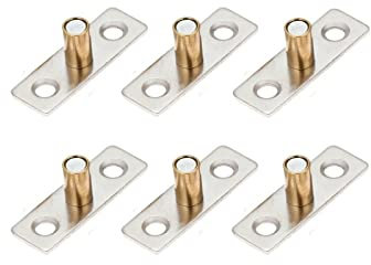 Schiebetür-locator 8mm Durchmesser Schiebetür Locator Stopper Rund Radführung Locator Stopper 6 Stück 8mm Schiebetürrollen，Geeignet für Holztüren, Schiebetüren, Hängeschiebetüren und Schiebetüren