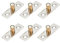 Tappo Localizzatore Guida Guida Scorrevole Localizzatore Localizzatore di Porte in Legno Fermaporta Scorrevole in Metallo 6 Rulli Porte Scorrevoli 8mm, per Porte in Legno e Porte Scorrevoli Sospese