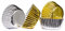 Prime Housewares 100 Mini Cupcake Cases Quality Paper Baking Multi Design Colours Christmas Party (Silver/Gold)