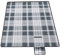 SONGMICS Picknickdecke, 300 x 200 cm, groß, Campingdecke, für Park, Garten, Strand, wasserdicht, faltbar, grau-weiß GCM006G03