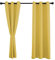 Sichtschutz Curtains Modern 183x177cm(H x B), Ösenschal, Qualitätsgewähltes Material für Dekoration Weihnachten 1Stück-Senfgelb