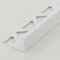 LAIDEPA Fliesenschiene Professional Edelstahl gebürsteter Stahl zum Schutz Höhe 19,2 mm Fliesenprofil Winkel Versiegelter Aluminiumstreifen Abschlusskante,Porcelain White,90cm