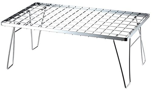 Camping Klapptisch Mehrzweck Klapptisch Edelstahl Campingtisch Outdoor Picknick Grill geeignet für Bergsteigen und Reisen Multifunktionstisch für Picknick Hinterhöfe Strand (Farbe: W