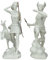 Set Gott Hermes & Göttin Artemis griechische römische Statue Skulptur Figuren