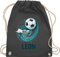 Turnbeutel Rucksack - Fußball Schuss Cool Fußballfan | Fußballgeschenkideen - Unisize - Dunkelgrau - personalisierte stoffbeutel junge beutel fussball geschenke+für+fußballfans leon