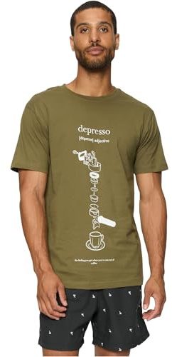 Mister Tee Herren T-Shirt Depresso Tee Olive XS