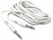 DRUT 6m 6.35mm 1/4 TS Mono Jack to Jack Plug Lead for Guitar, Amplifiers, Music Instruments, Speakers, Microphone Cable Straight Ends, White 20ft