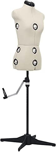 Gecheer Schneiderpuppe Verstellbar Weiblich Creme S Größe 33-40