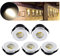 WMYYLX 5 Stück Mini Klein Einbaustrahler, 3W Mini LED Einbaustrahler, 230V LED Mini Spotlight Einbauspot für Weinschrank/Schrank/Küche/Wohnzimmer (Warmweiß)