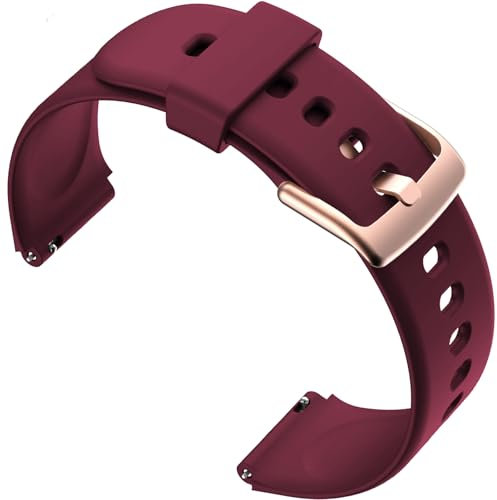 Gittos 19mm Armband für Hama 5910,ID205L Silikon Sport Ersatzarmband Kompatibel mit Yamay fitness,GRV FC1,Fitpolo H205L,Black SW01,Letscom,Letsfit,Lifebee,Willful,ID205S,ID205G