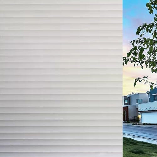 Frosted Window Filmvinyl Privacy Film 95 x 500 cm(37 x 197inch) Static Cling Removable Without Glue Or Residue Occultant Window Frosting Film Window Film Frosted for Office, Blinds