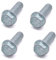 HAOTOM 4X Schrauben des Bremssattelträgers Schraube Rippschraube für Bremssattel Für VW Für Audi Für Seat Für Skoda M12x1.5x35mm N90708504