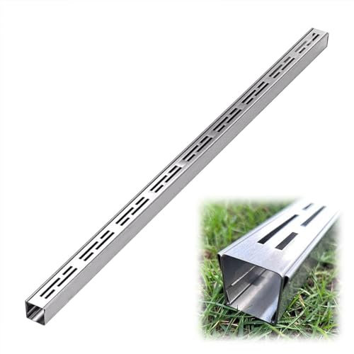 Oracra Entwässerungsrinne Werkstattboden-Rinnenablauf aus Edelstahl, 100×3,5×3 cm Regen- Entwässerungsrinne mit Metallgitter, Rinnenrinne für Garage, Terrasse, Badezimmer