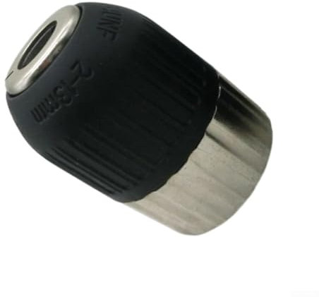 Zilimontt Drill Chuck,2-13mm Electric Drill Chuck Keyless Self-locking 3/8-24UNF Keyless Adapter,Keyless Drill Chuck Adapter,Quick Change Keyless Drill Chuck Adapter