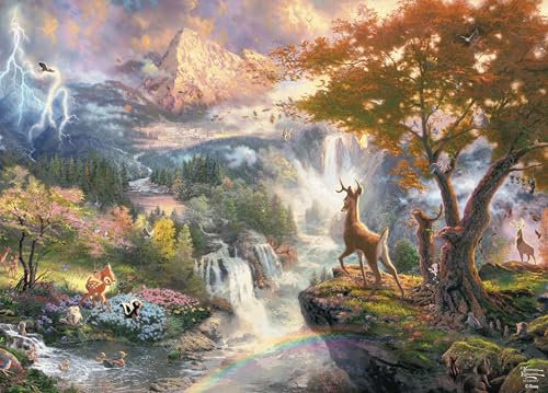Ceaco Thomas Kinkade – Disney – Bambi's erstes Jahr – Puzzle mit 1000 Teilen