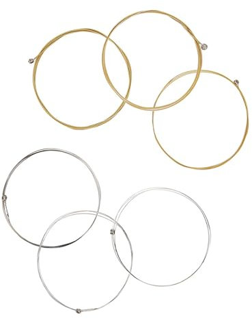 6pcs Akustikgitarren -Saiten -Set - Ersatzstrings für Klassische Folk -Gitarre mit Anti - -Technologie für den Knusprigen Sound