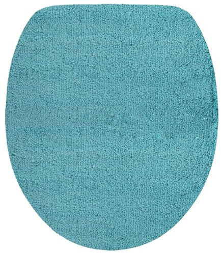 NYVI WC Deckelbezug NYVISpa Lasalle 38x48 cm Aqua Toilettendeckel Bezug - - rutschfest, Saugfähig, Schnell Trocknend, Fußbodenheizung geeignet, Oeko-TEX, Waschbar, Weich